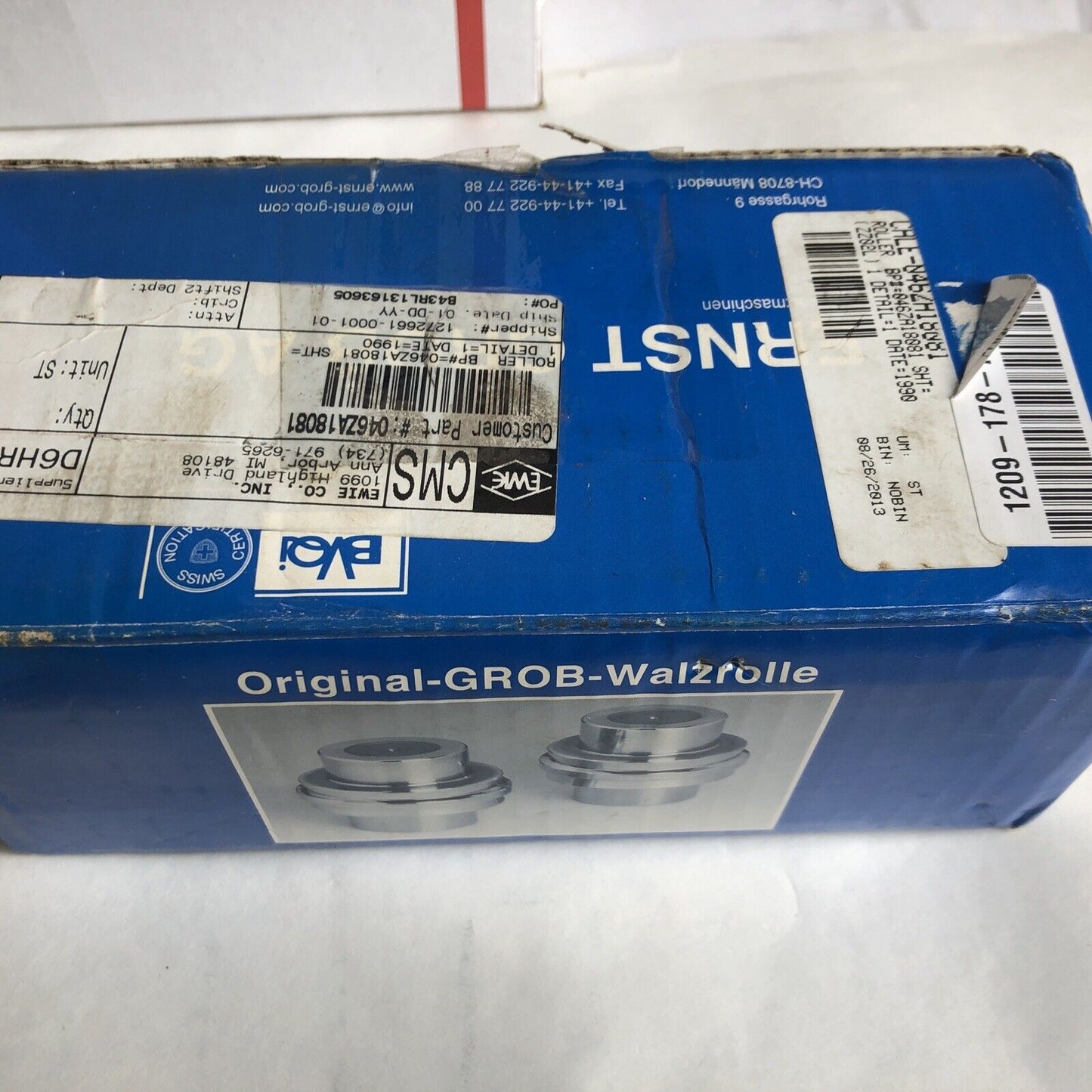 New Grob 12-R-01/1719-06 Metal Rolling Tool 1745-06 (A),Chle-0462H18081,D6hrc,Fk