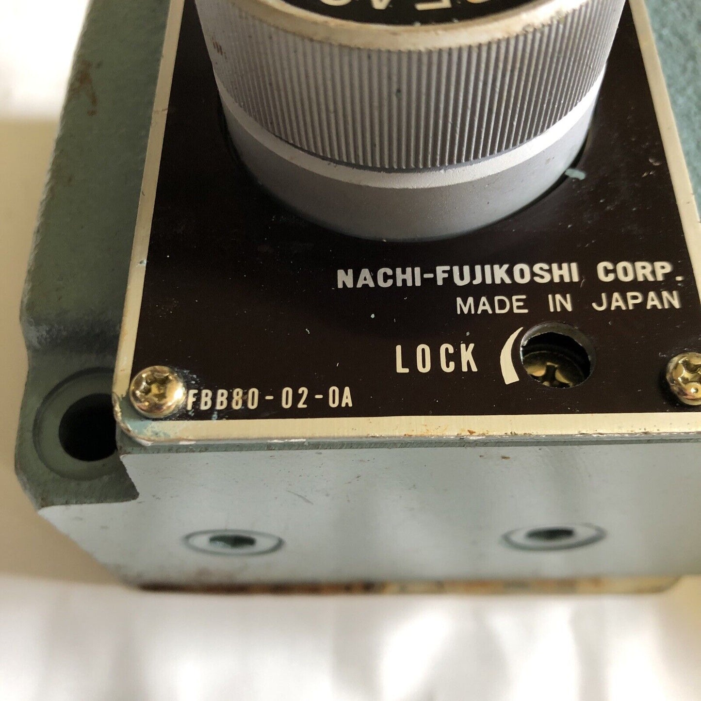 Nachi Cft-G02-8-22,010 Hydrualic Flow Control Valve,Fbb80-02-0A,Cft-G02-3-22,Bb
