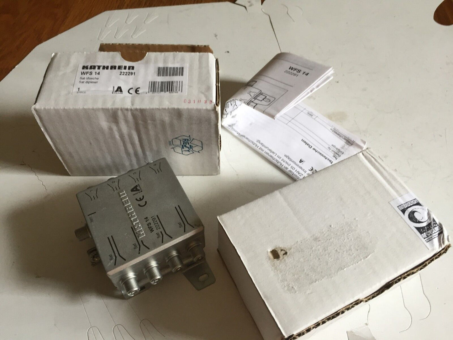 New Kathrein Wfs 14,222291 Diplexer Feed-In 5X4 Wfs14,Fe