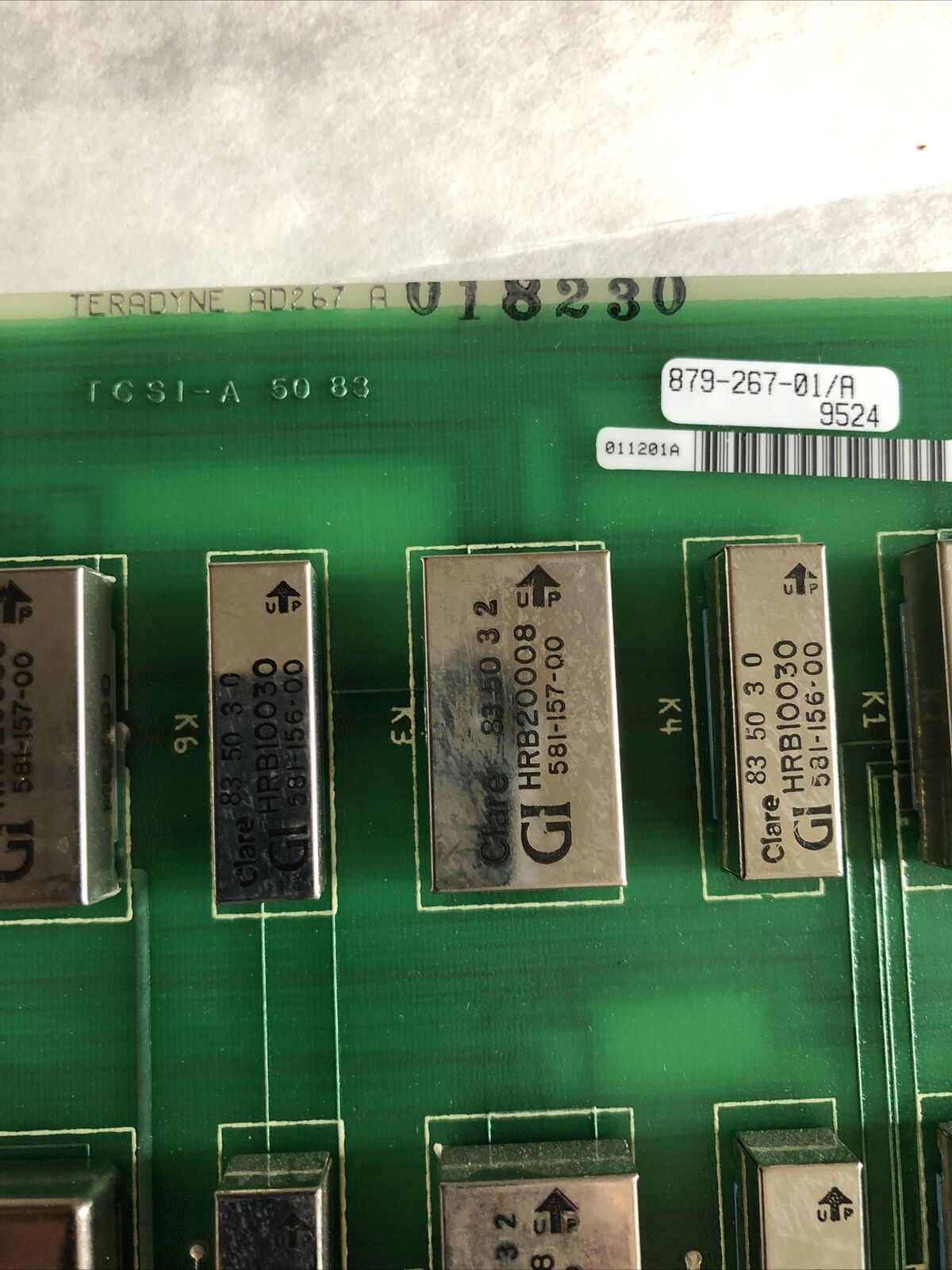 Teradyne Ad267,Tcsi-A 50 83,879-267-01/A  Multiplex Control Board ,Fb