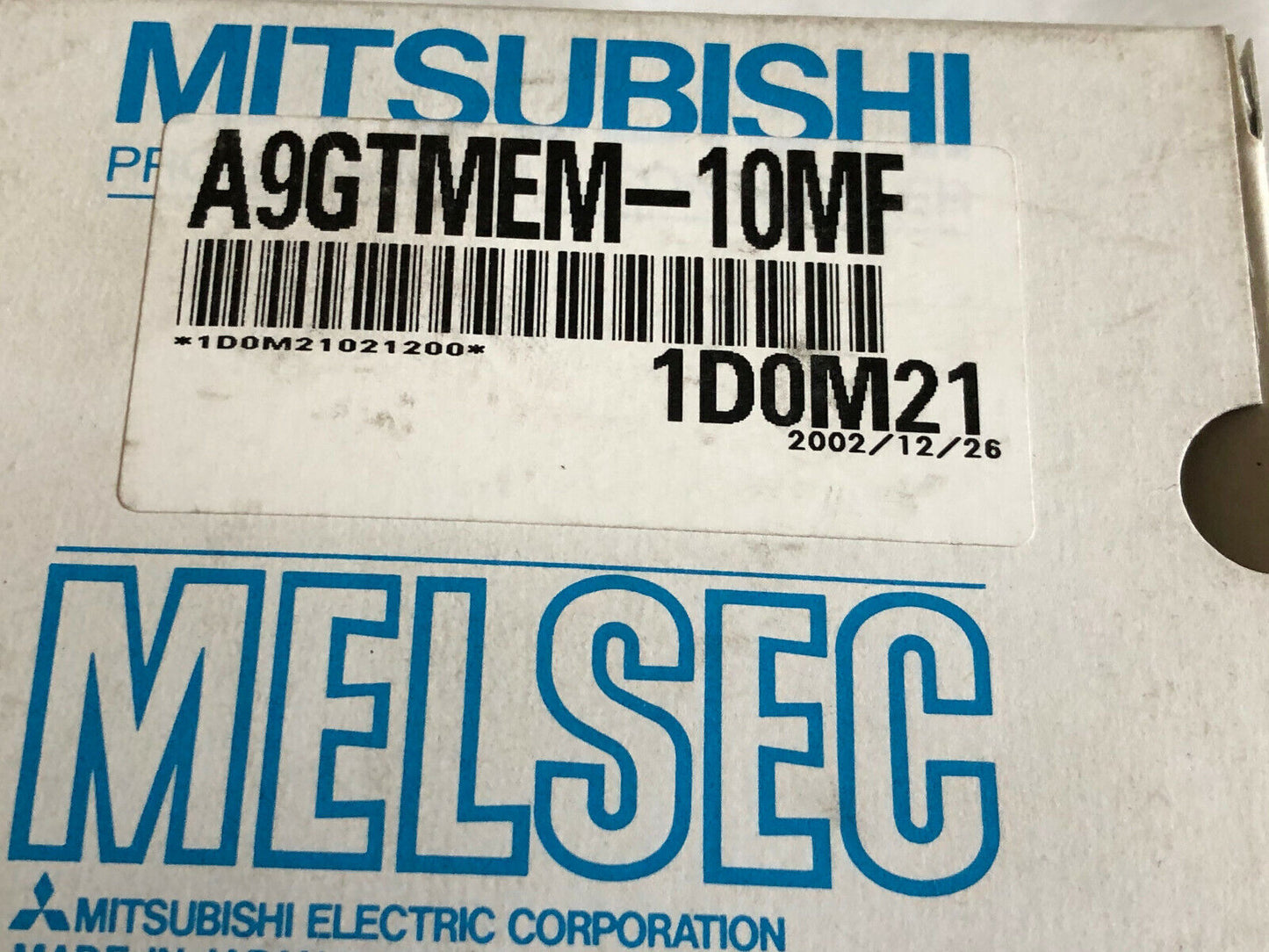 New Mitsubishi A9gtmem-10Mf Melsec Plc Memory Card,16M Bytes,Fc