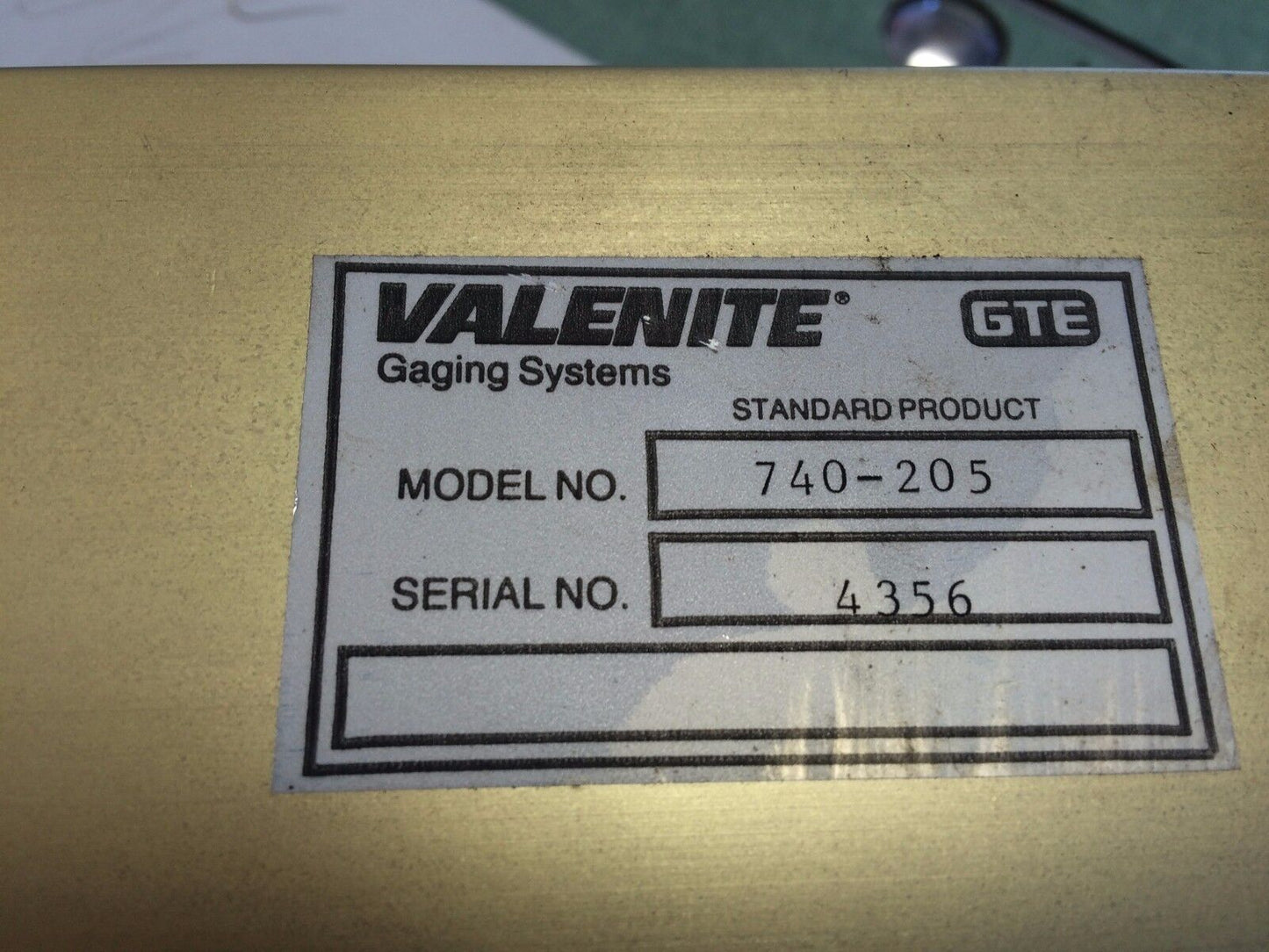 Valenite 740-205 Compensator Gte Gaging Systems Module,Cx