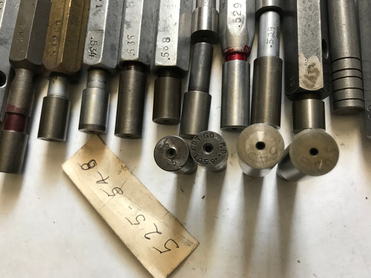 Lot The Pipe Machinery Go No Go Plug Gage,.534,.530,.535,.536,.544, .525,.548,Et