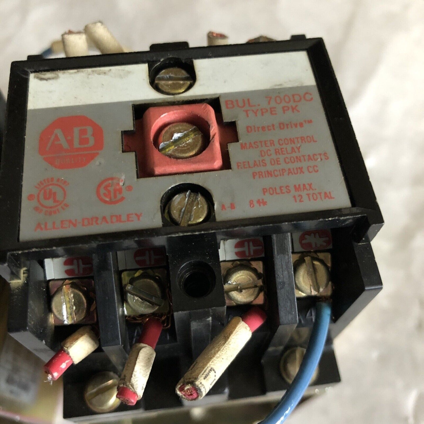 Lot 2 Allen Bradley 700Dc-Pk400z24 A,700Dc Control Relay 24V Coil Type Pk, Eb
