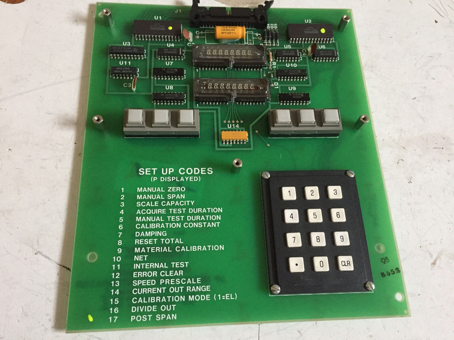 Ramsey D07033a-B001 Rev.F,Display Board,C07033a-B003,Up Micro-Tech,Cz