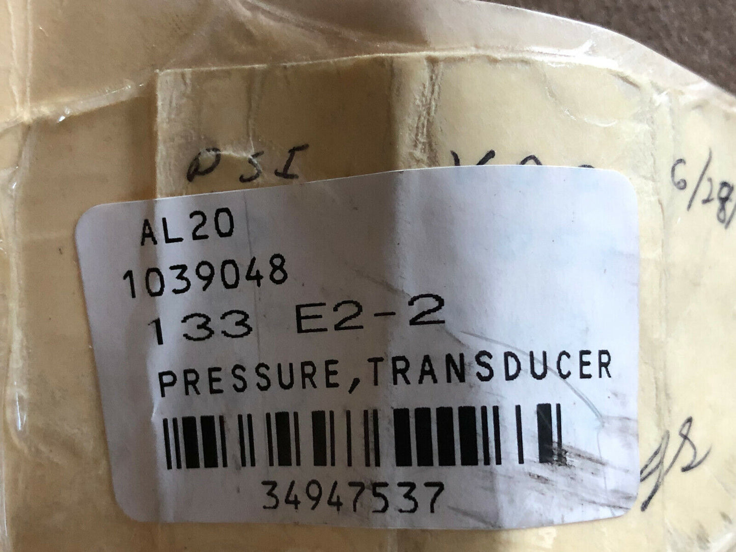 Ametek L-305,316L St Stl, 091805,Dynamic Air Da-1036661,133 E2-2 Transducer,Sg
