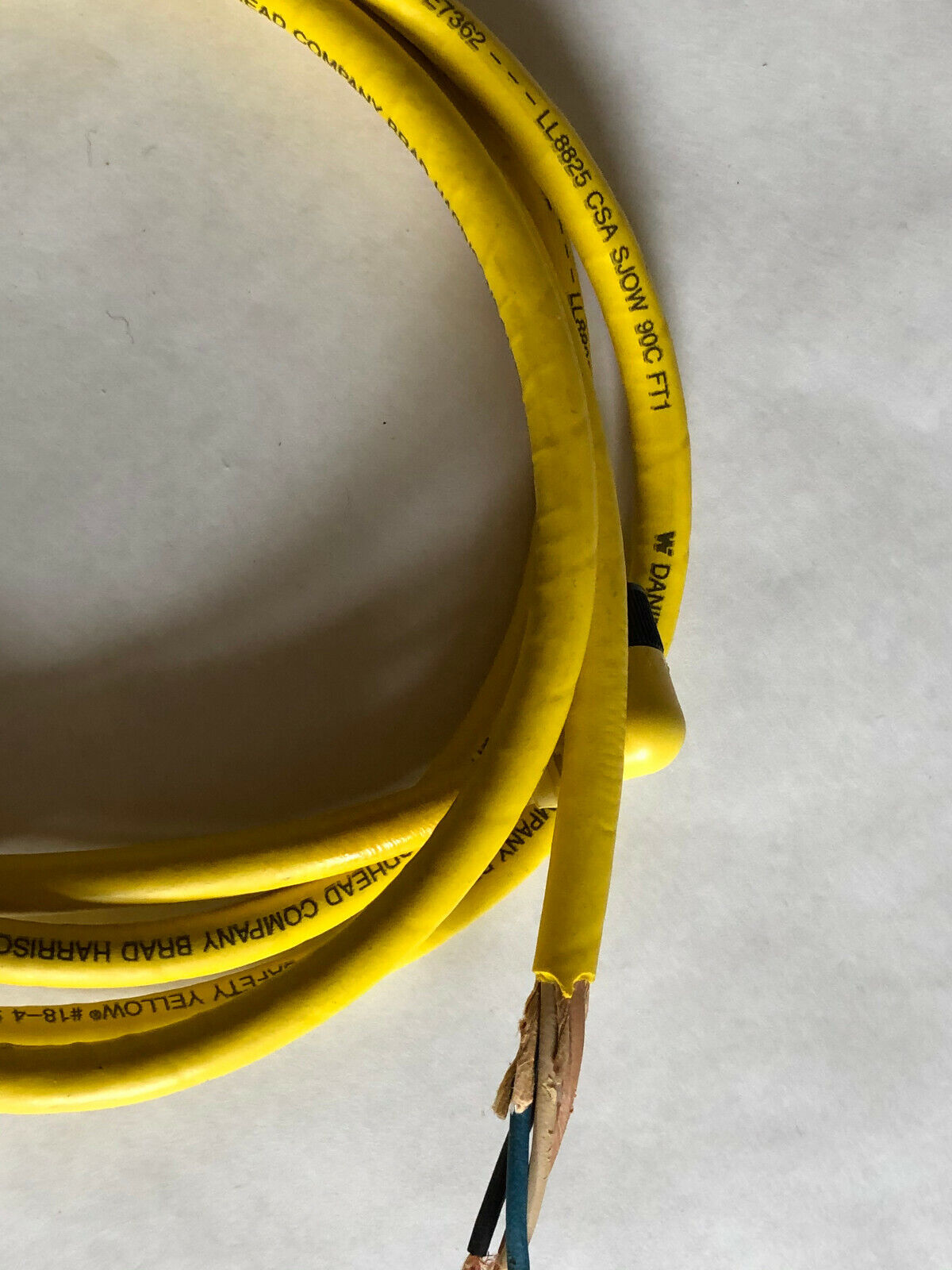 New Daniel Woodhead 804001C02m020  300V 4 Amps Cable Assembly, Cordset,Di