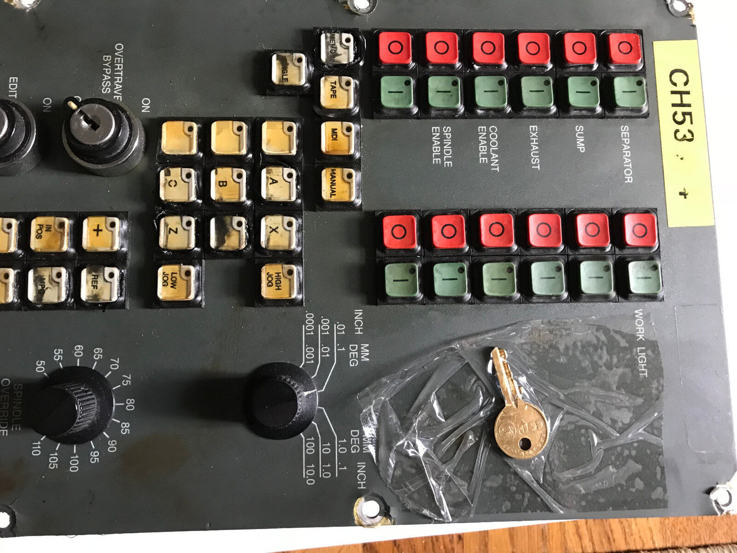 Huffman 17580501,Fanuc A16b-2200-0700/04A,S.E.Hoffman Operator's Panel Pcb,Ep