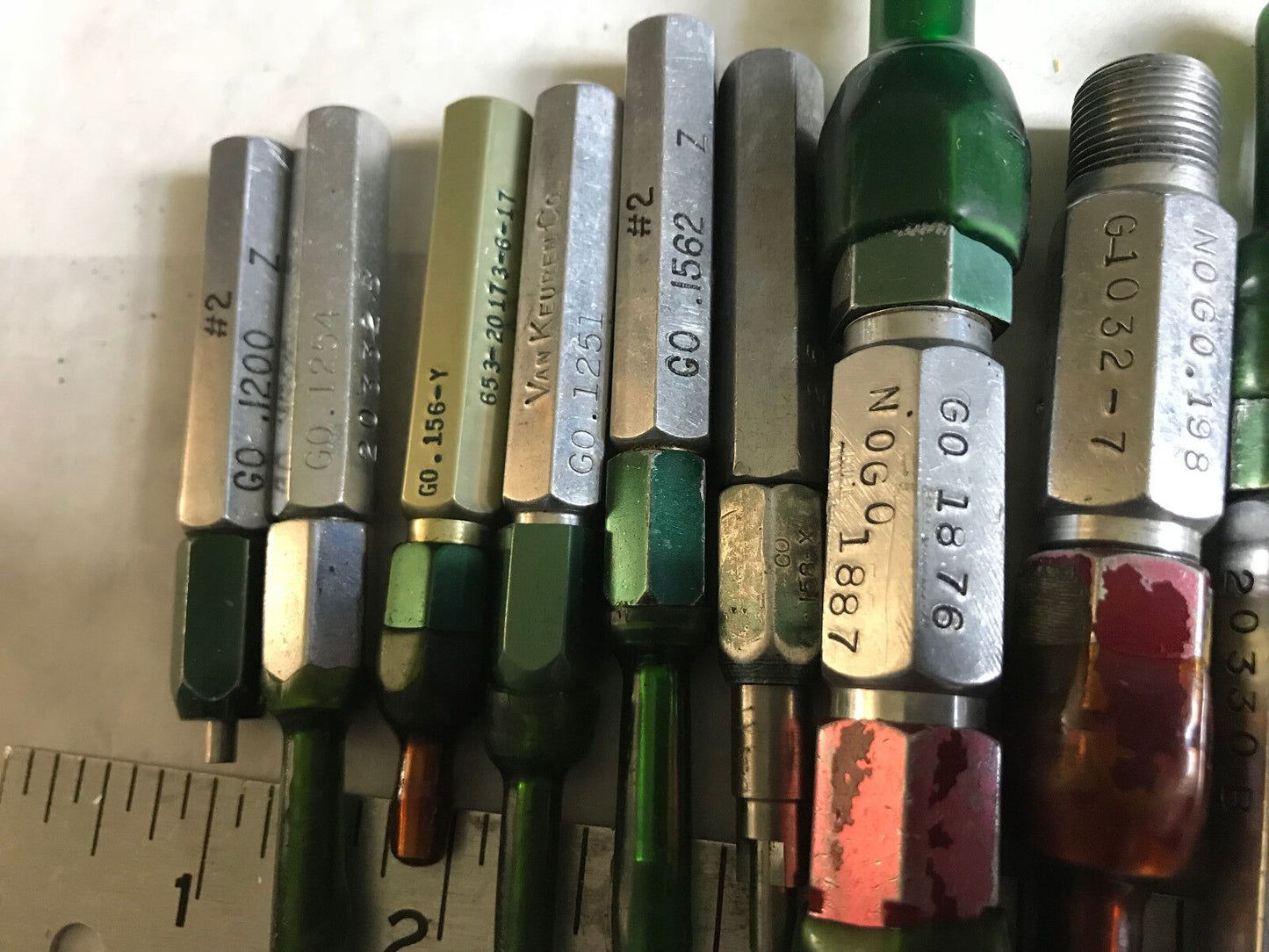 Lot Plug Gage Go Nogo Van Keuren .1865,1915,1902,1907,1800,1830,1876,1875,Es
