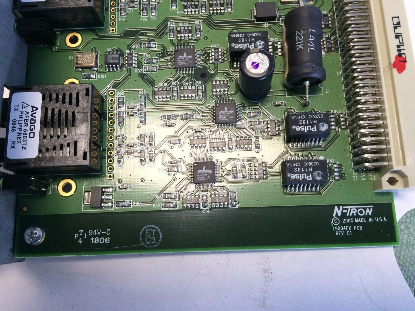 N-Tron 9002Fx Slide In Module 100Basefx Multimode Fiber Ports 9002Fx-St,By