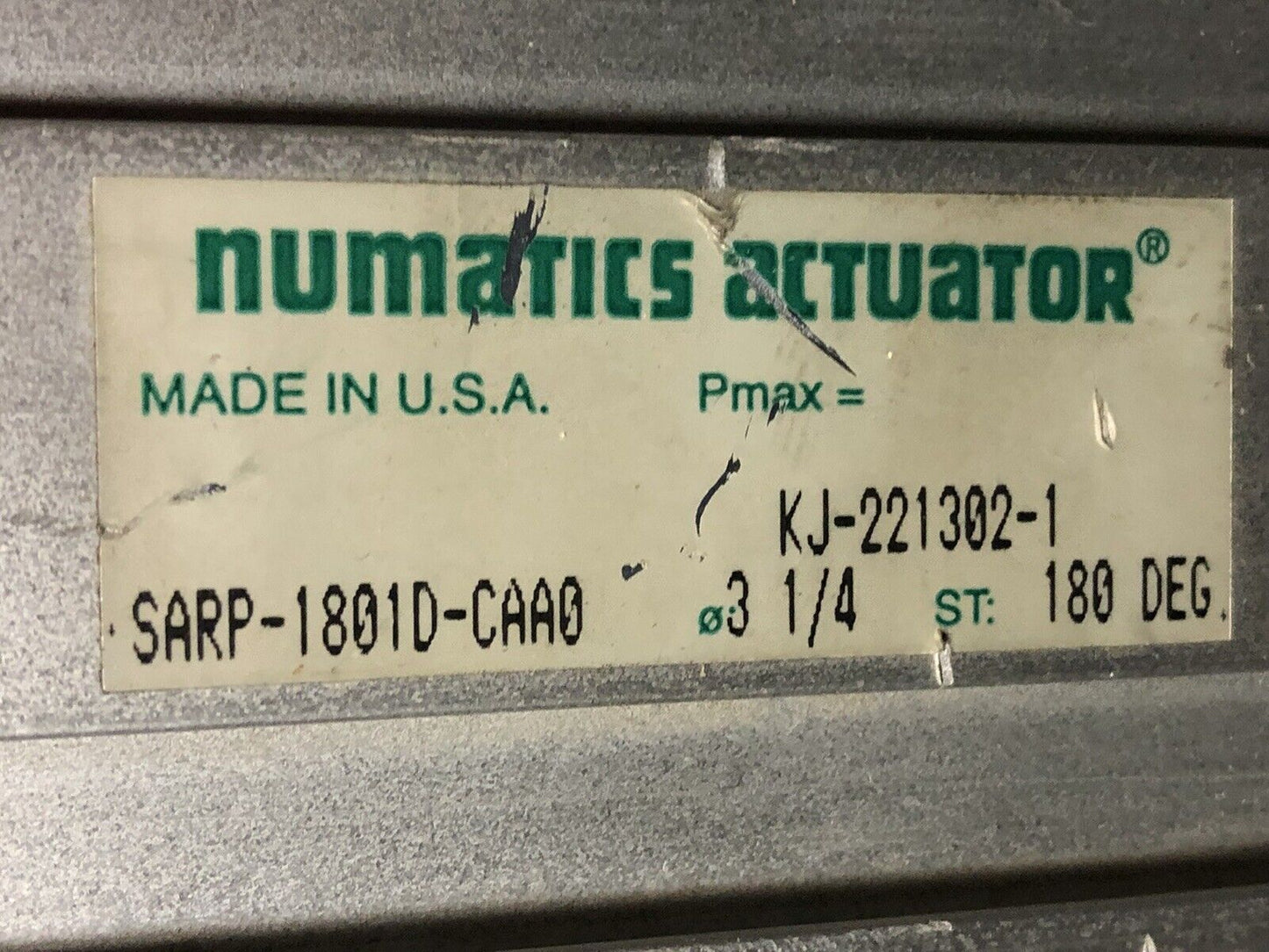 Numatics Sarp-1801D-Caa0 Rotary Actuator Sarp-1801D-Caao, Sarp-18010-Caa0 ,Ex
