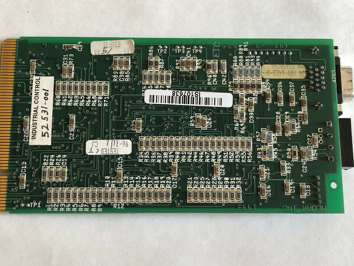 Lot 2 Medar Medweld 3001 1993 642-3  Pcb Board  One Missed Front Panel,Dk