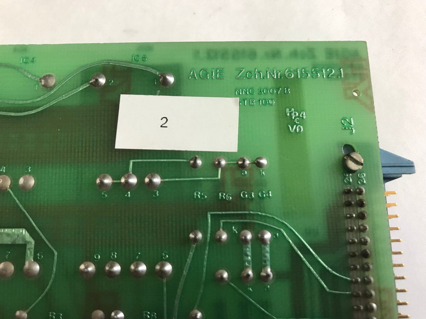 Agie Zch. 615 512.1 Edm Machine 6155121 Board Nnc 3007 801695,Agie 615512.1,Su
