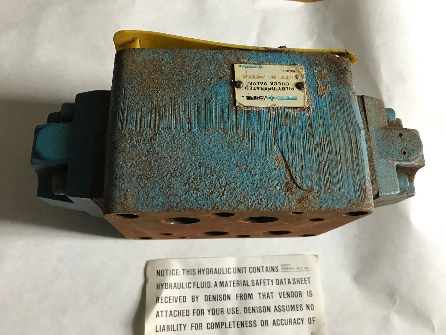 Sperry Vickers D84ccll,F3dgpc 06 Dadb51 Hydraulic Pilot Operated Check Valve,Ah