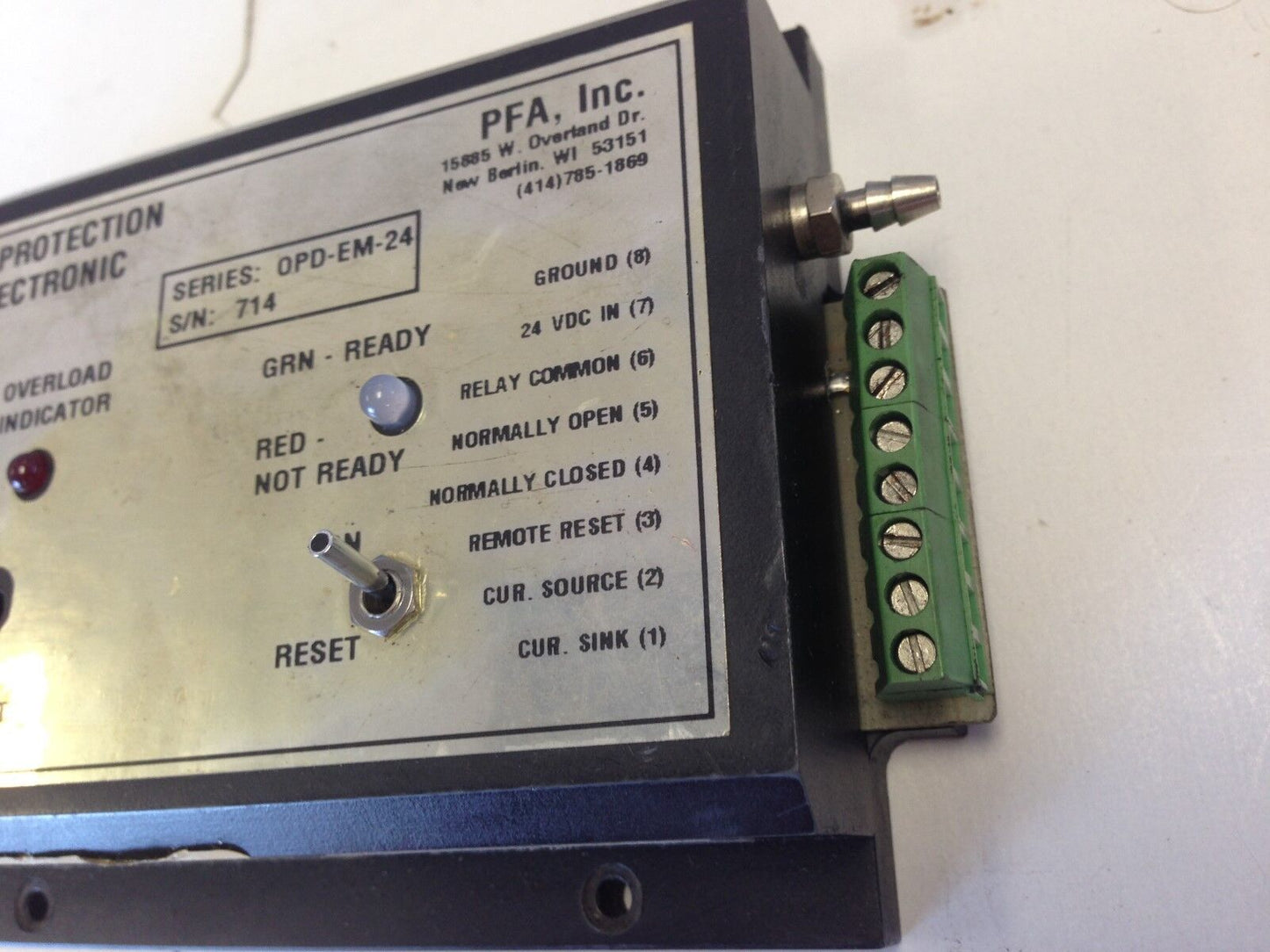 Pfa Overload Protection Electronic Module Pfa Opd-Em-24,Pfa 0Pd-Em-24,Tj