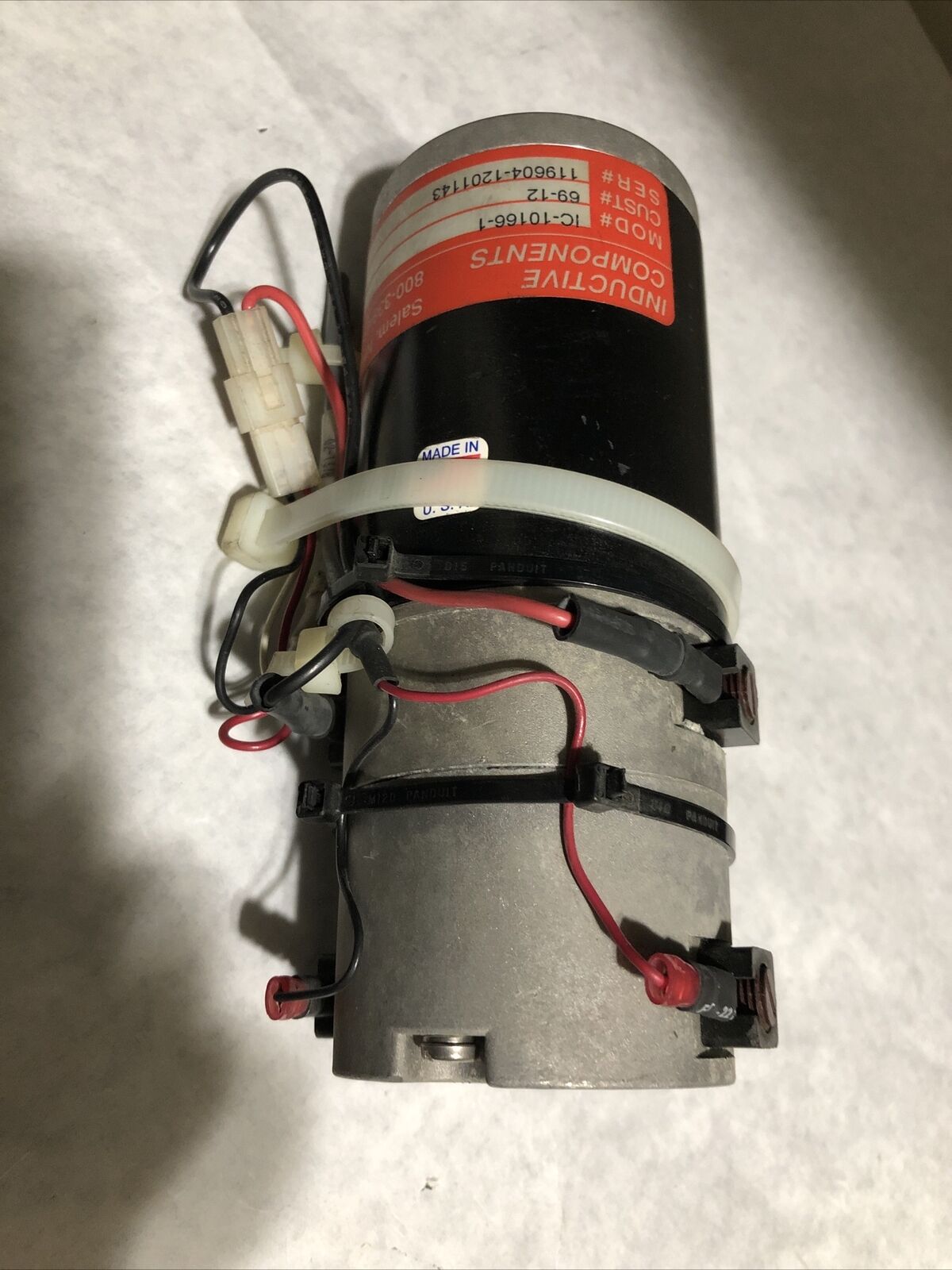 Inductive Components Ic-10166-1 Induction Motor,3/8" Shaft Dia,69-12,Bb