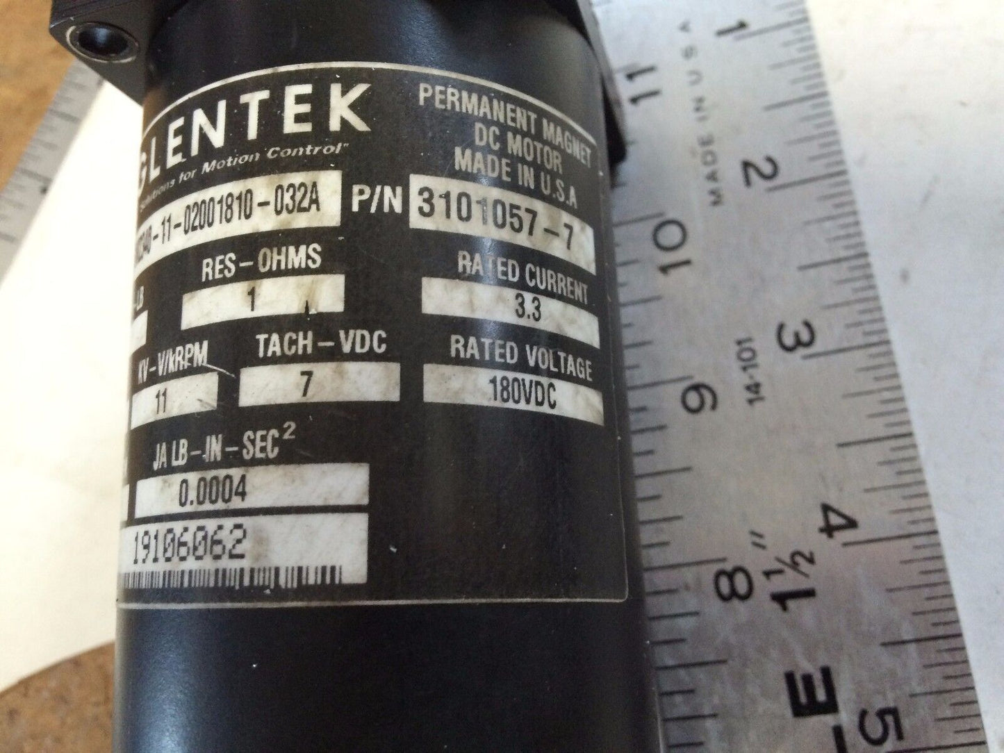 Glentek Gm2340-11-02001810-032A Dc Motor, 180 Vdc,Cr