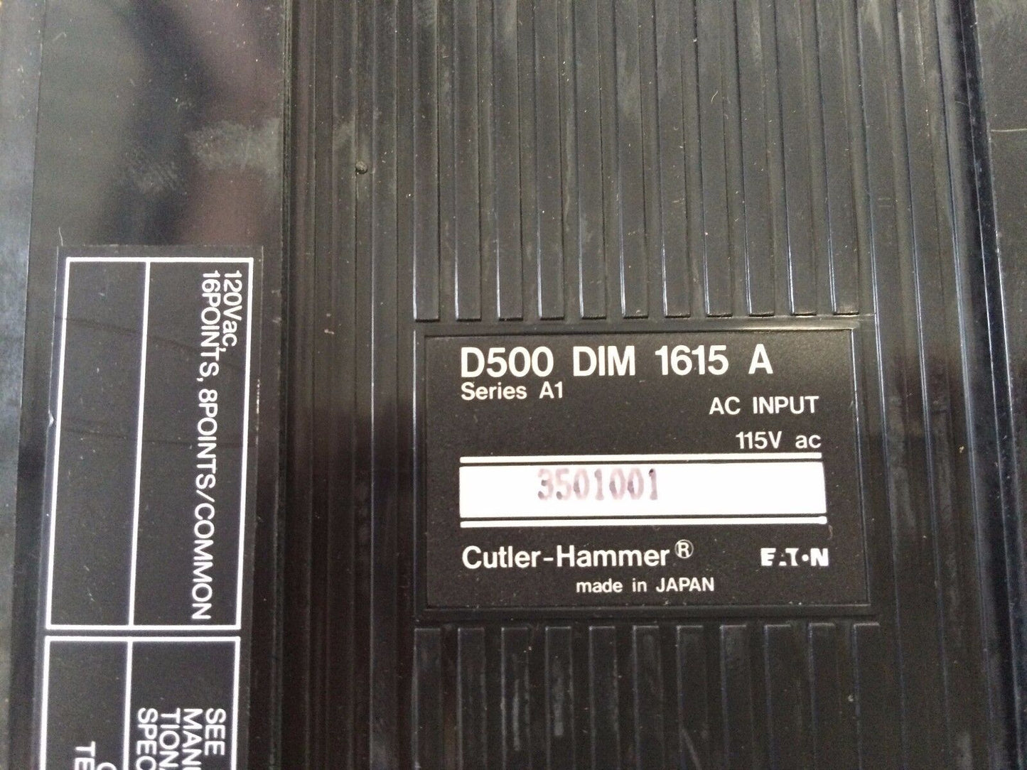 Cutler Hammer D500 Dim 1615A Input Module 85-132V 16Point,3501001,Ef