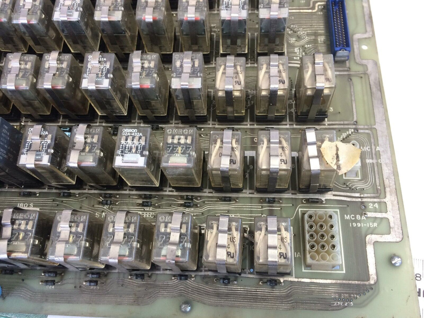 Used Mazak 000000015,M Function Mr-50-Rmwh Cnc Lathe Relay Pcb,Mc8a,1991-15R  Bu