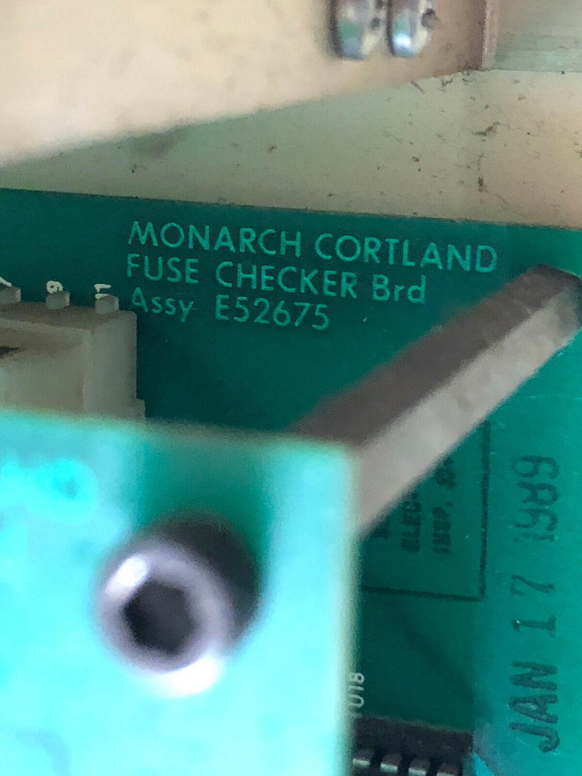 Monarch Cortland E54850,Monitor,E52675,100493,Hlm-20-10Z Interface Control,Fm