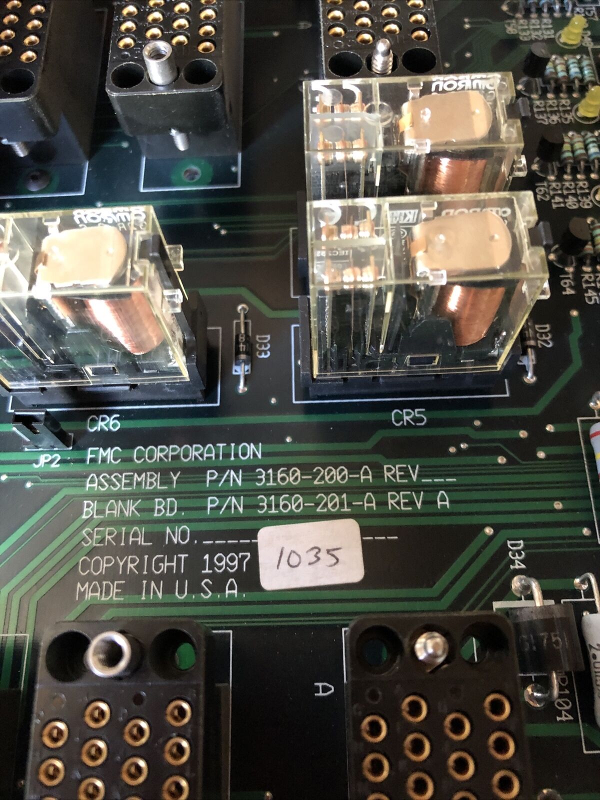 Fmc 3160-200-A Robotic Distribution 3160-201-A  Pcb Board Rci-M 94V0,Bo,Fl