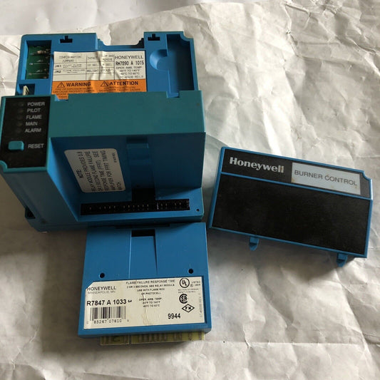 Honeywell Rm7890 A 1015 Burner Rm7890a1015 Control, R7847a1033 Relay Module,Bu