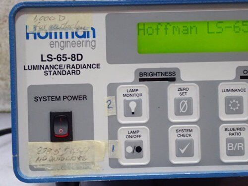 Hoffman Ls-65-8D Luminance/Radiance Standard,Ch