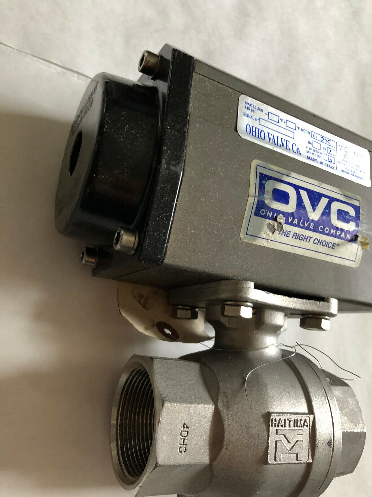 1 1/2 Ohio Valve Ov 075,266Ft-Dm 1 1/2 Sr6,Ov075,Ovc 0V075,4Dh3,Acutaor Valve,Ex