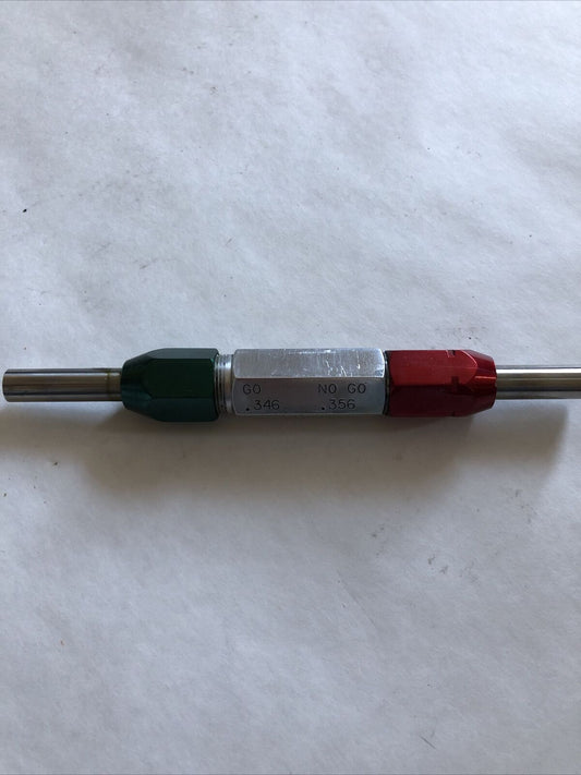 Pmc Plug Gage Go .346 No Go .356 59191 S-20883 Gauge,Dg