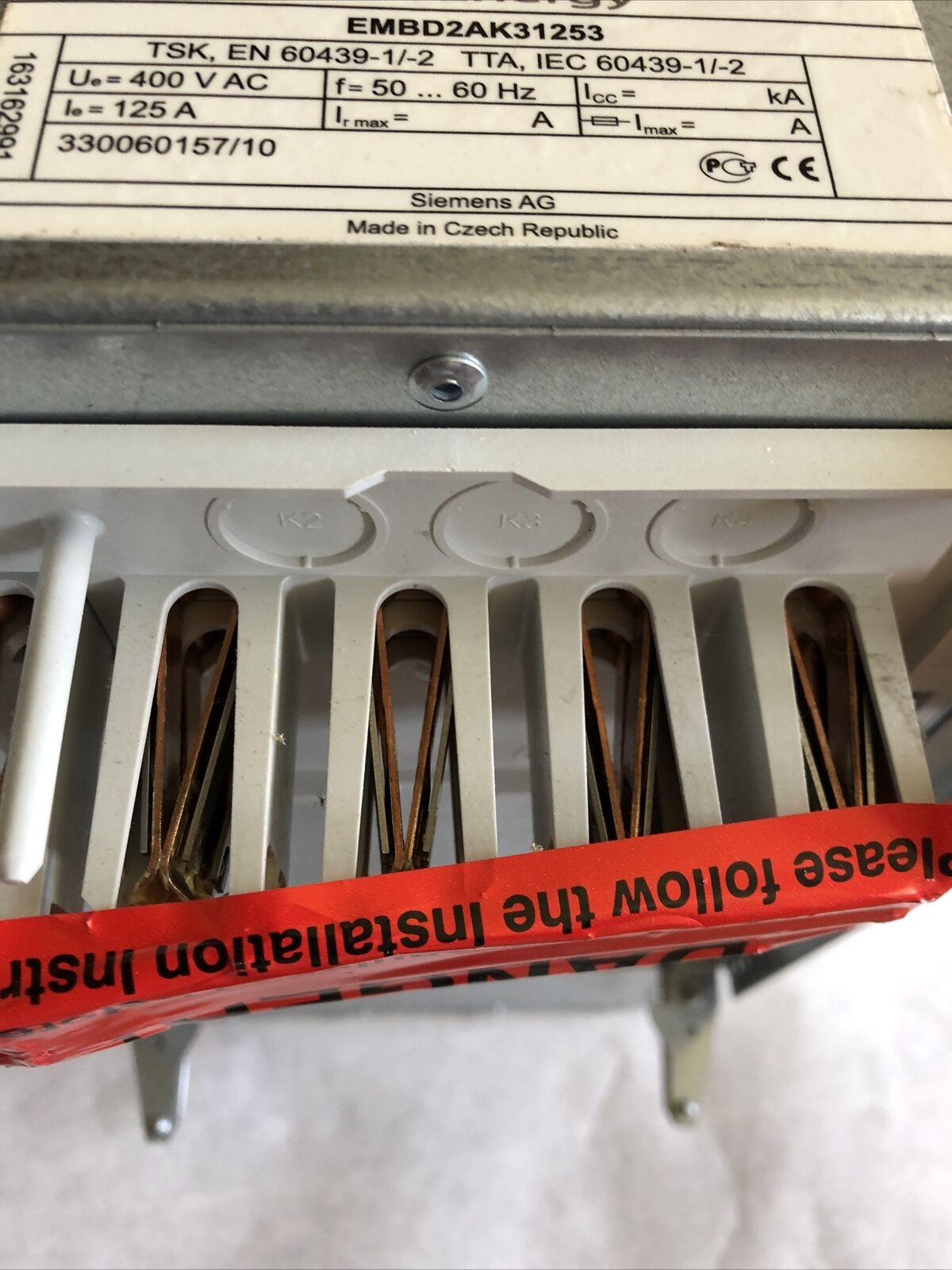 New Gm Embd2ak31253 Energy Embd2ak31253,Iec 60439-1/2,Ul 508A Bus Plug,Bl