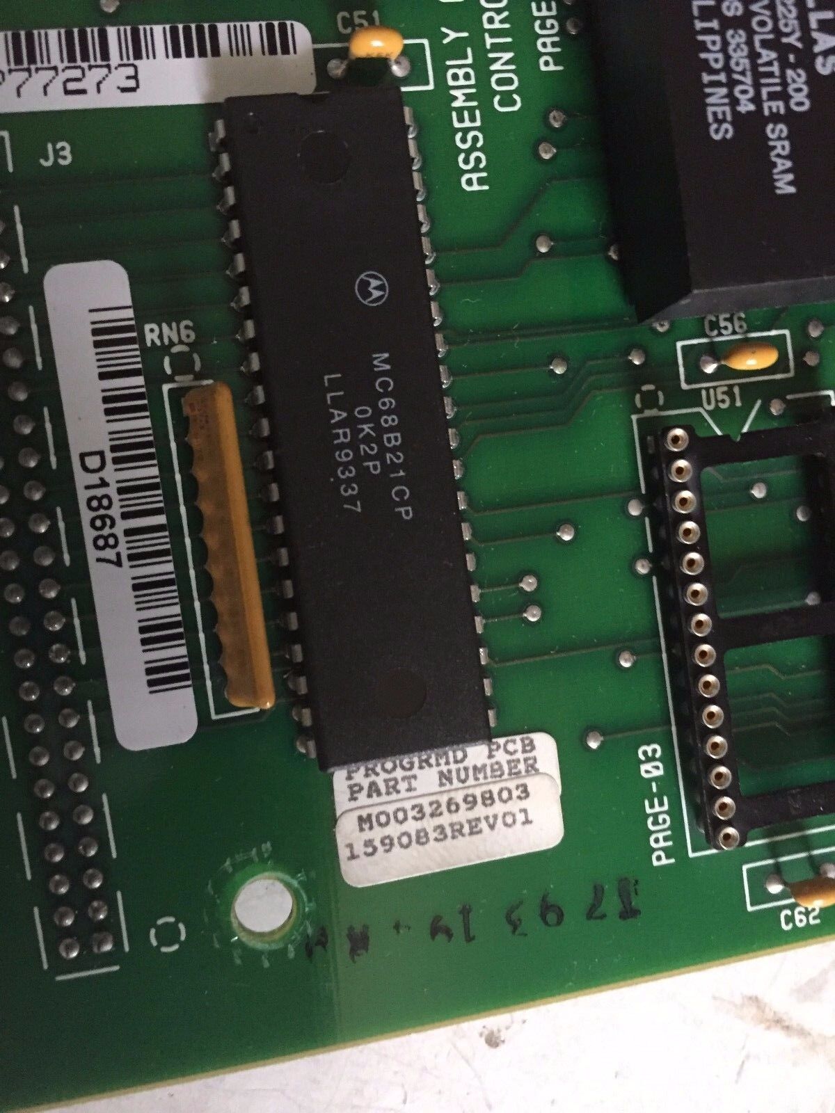 Rockwell E20118-1,A5410,Goss 124441,C143350 Assembly Apcs Keyboard Controller,Cs