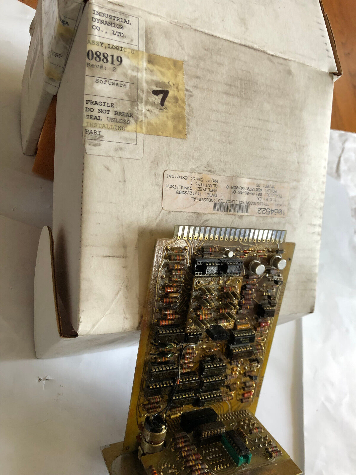 New Industrial Dynamics 8819 Control Module,Insp. Logic,Insp Logic,Part 08597,De