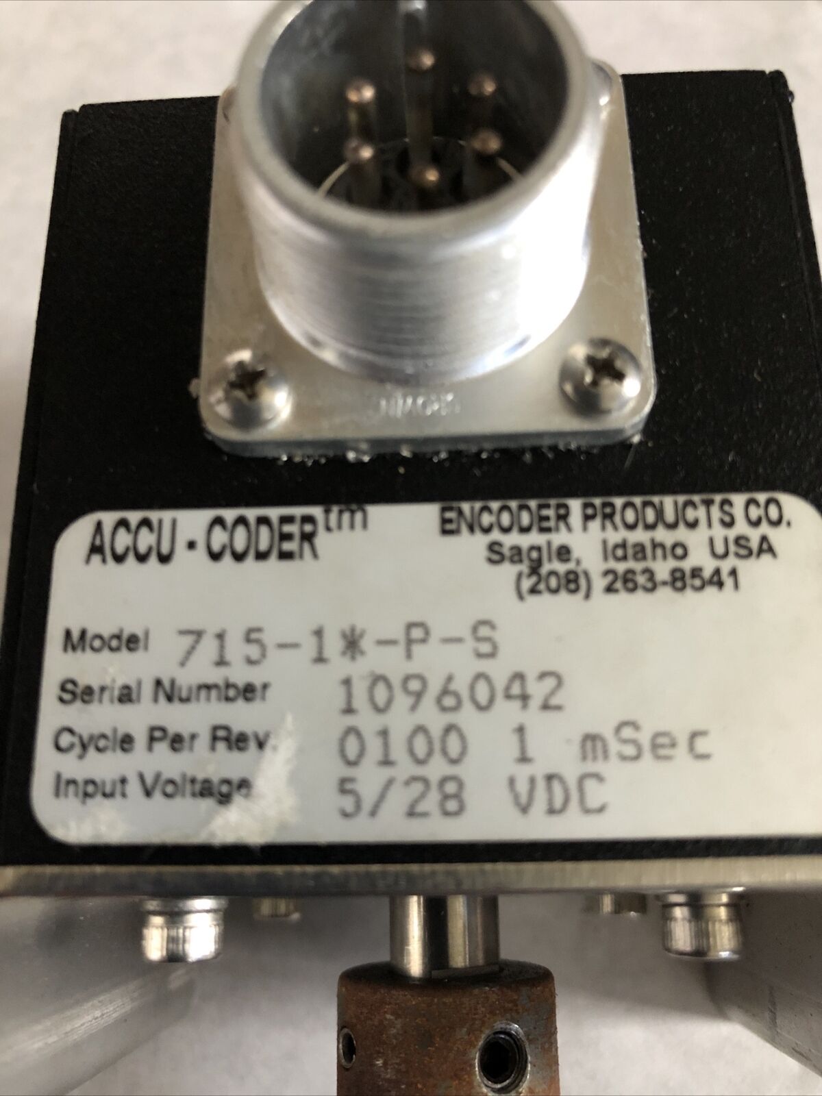 Accu-Coder 715-1*-P-S Incremental Encoder,5/25Vdc,715 1 P S,Be