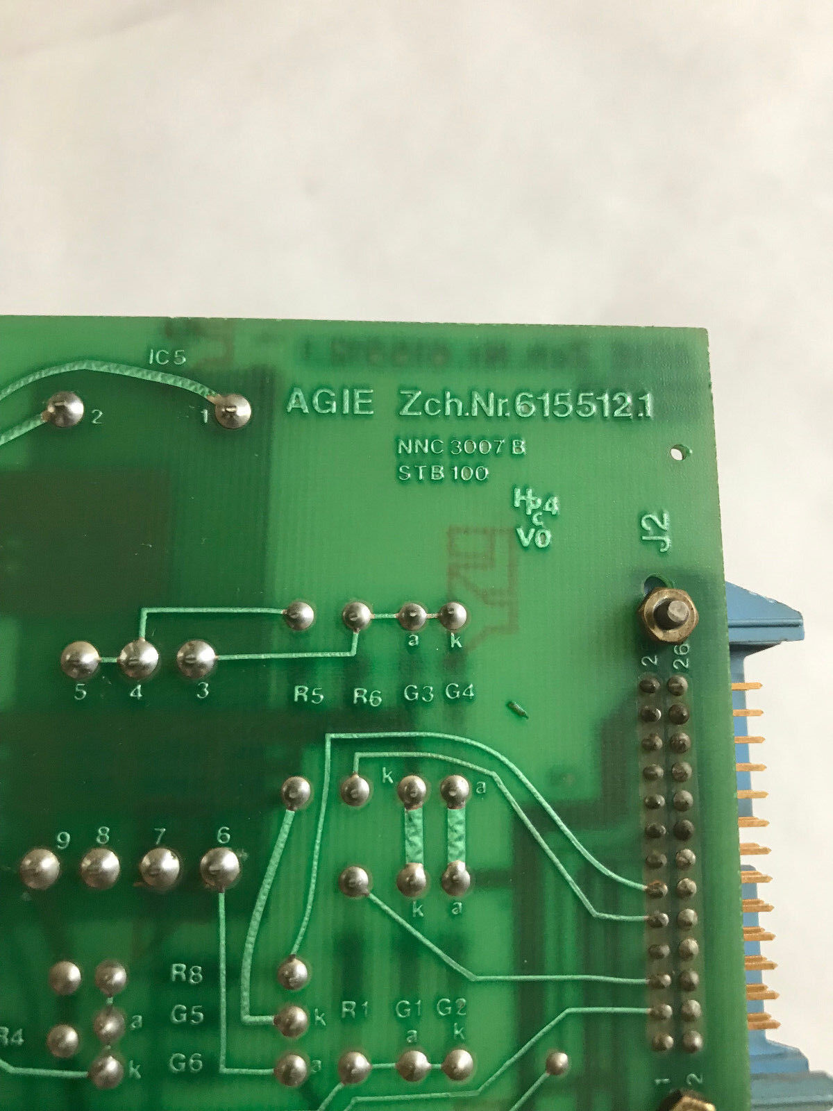 Agie Zch. 615 512.1 Edm Machine 6155121 Board Nnc 3007 801695,Agie 615512.1,Su