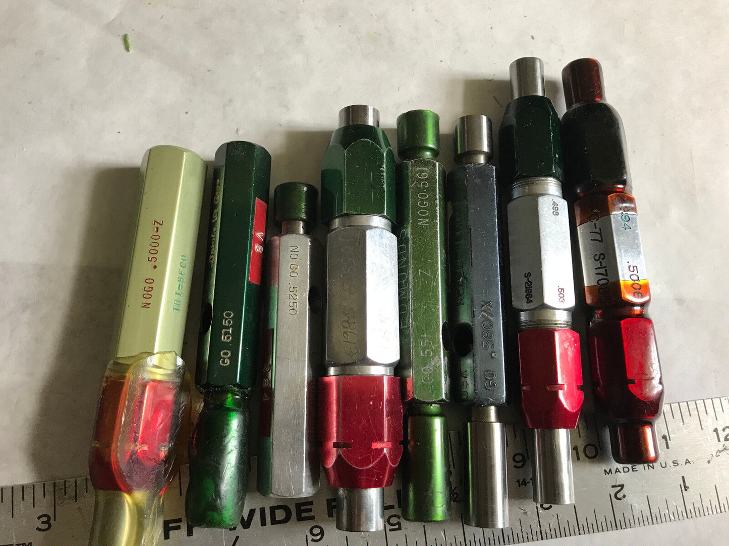 Lot Plug Gage Go Nogo Van Keuren .560,566,4994,5006,580,581,5000,498,5250,551,Es