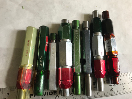 Lot Plug Gage Go Nogo Van Keuren .560,566,4994,5006,580,581,5000,498,5250,551,Es
