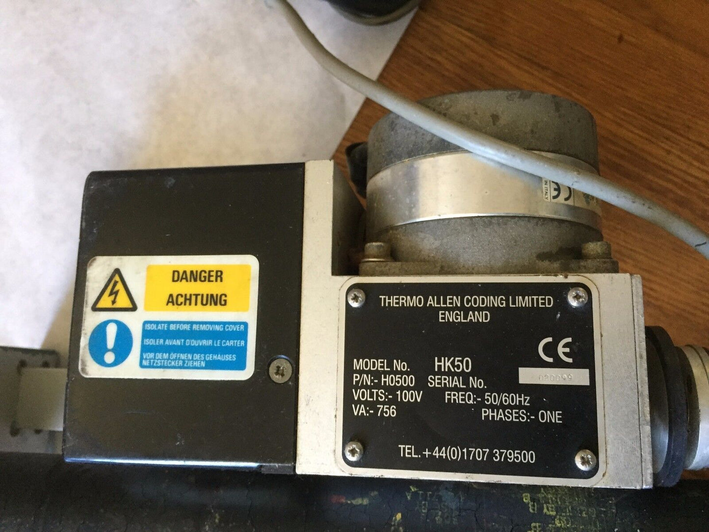 Thermo Allen Coding H0500 Print Roll, Hk50 Ink Coder 110V,Hy20034240310 Acm8,Ap