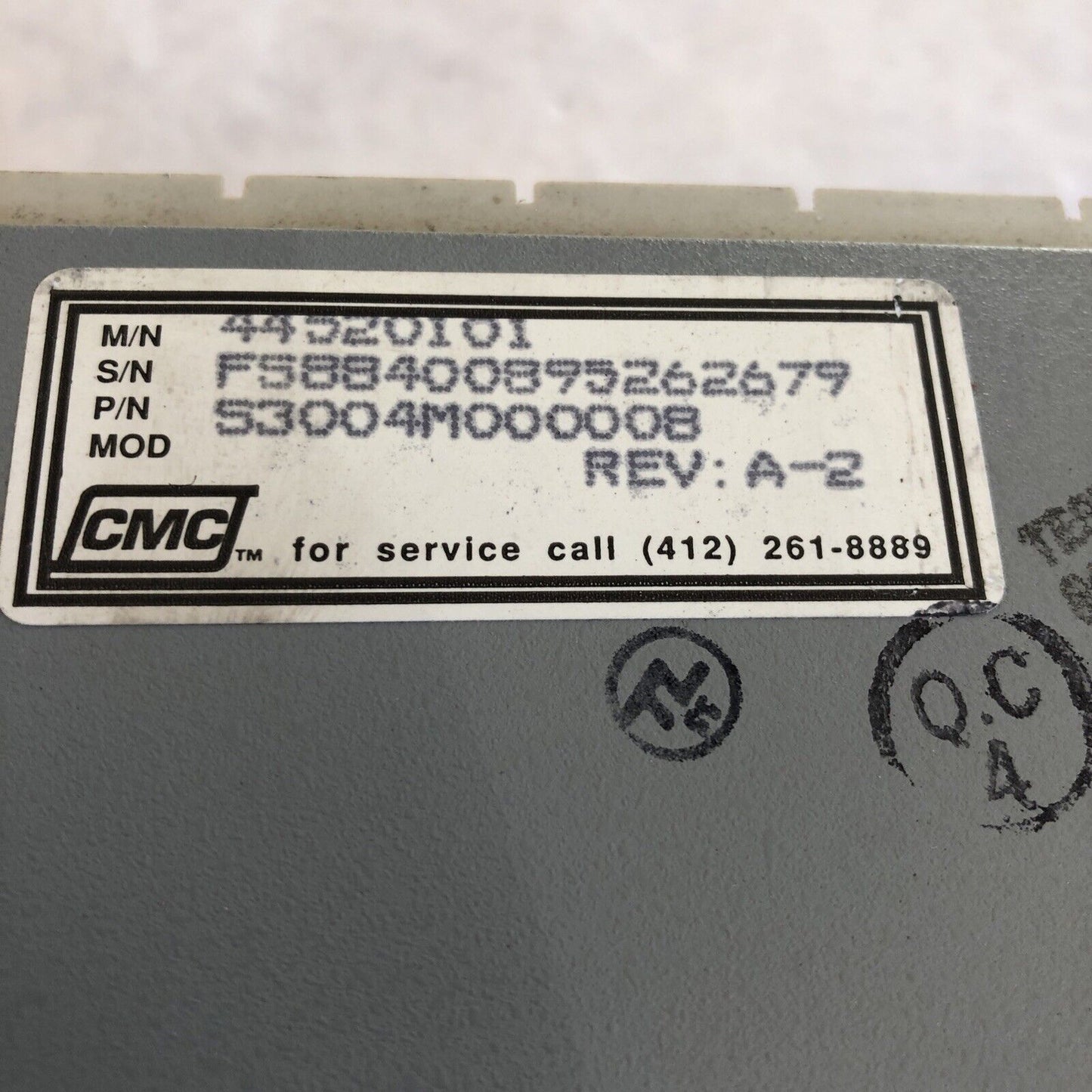 Cleveland Cmc 53004M000008,44520101 Micro Processor Servo Drive,4Kw,Bg