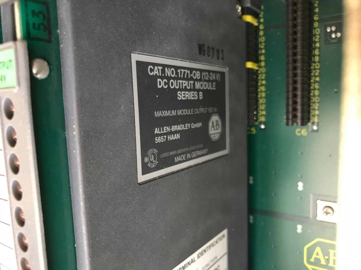 Allen Bradley 1771-A2b 8 Slot Chassis Mini-Plc-2/16 W/Power Supply I/O M,Sc