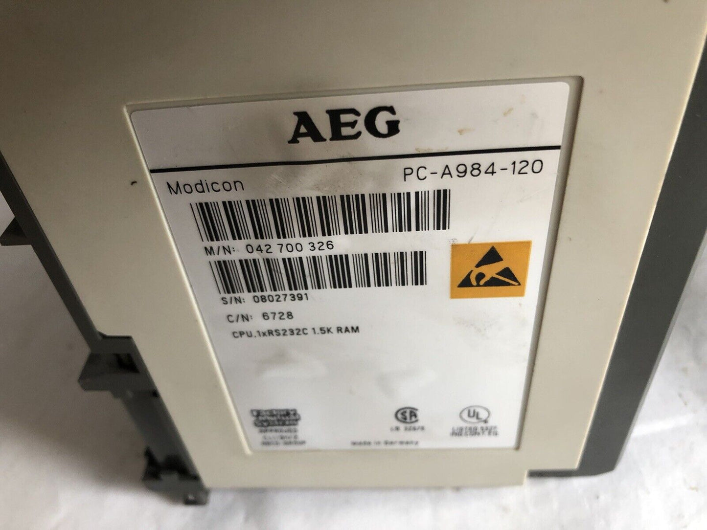 Aeg Modicon Dta202,Plc System,Pc-A984-120,Dep 218,Dap 218,Tsx A120 As-Bde P,Dh
