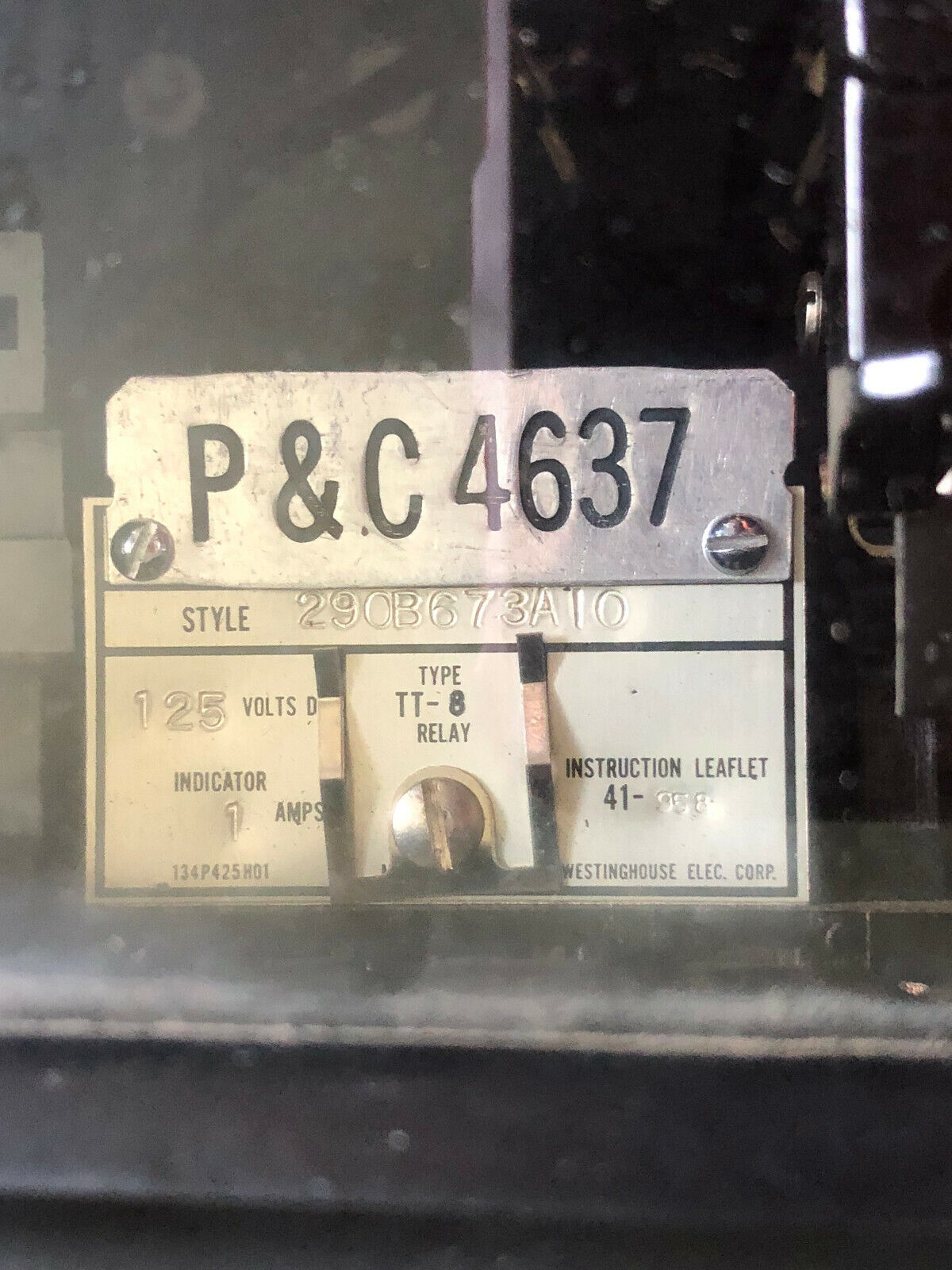Westinghouse 29Ob673a10 290B673a10,Westinghouse 29Ob673ai0,P&C 4637,Fk