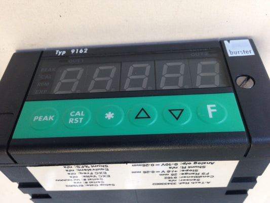 Burster 9162-V0100 Digital Temperature Controller,100-240 Vac Typ 9162,Si