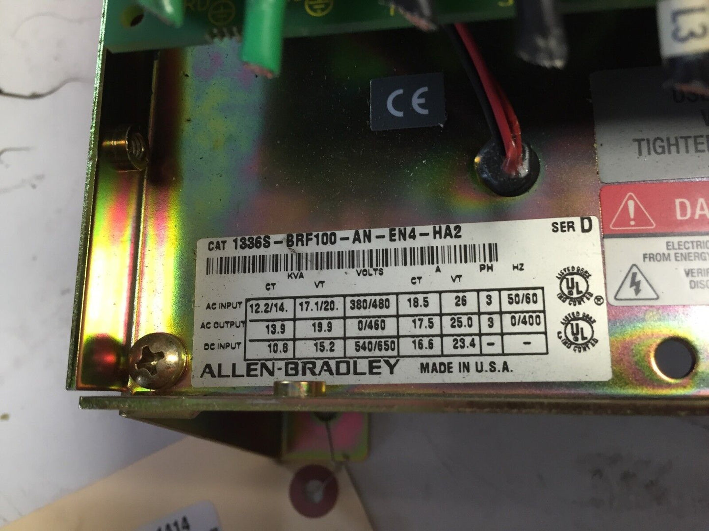 Allen Bradley 1336S-Brf100-An-En4-Ha2,1336S-En4 Ac Drive Internals 4233622151,Ey