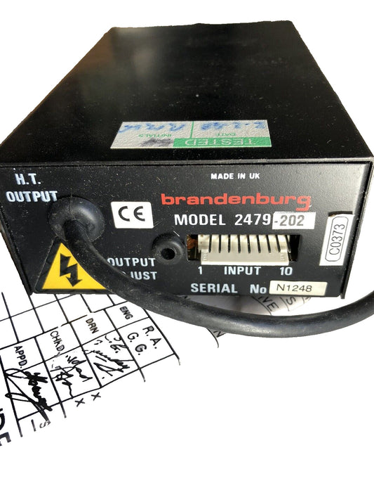 New Brandenburg 2479-202 Dc Power Supply,Eb02129,15V-3.5Kv, 2Ma,Tk