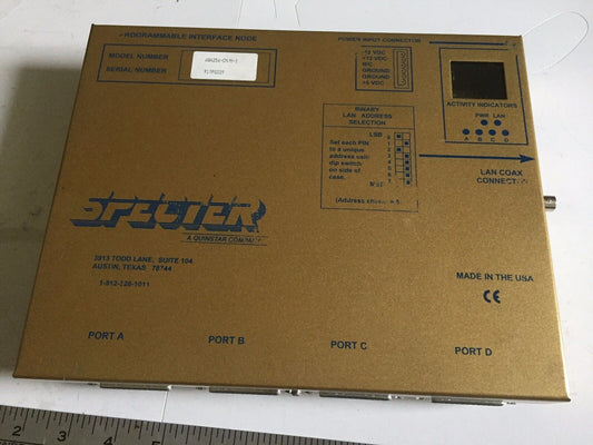 Specter 68A256-Cm/M-1 Programmable Interface Node 68A256cmm1,Es