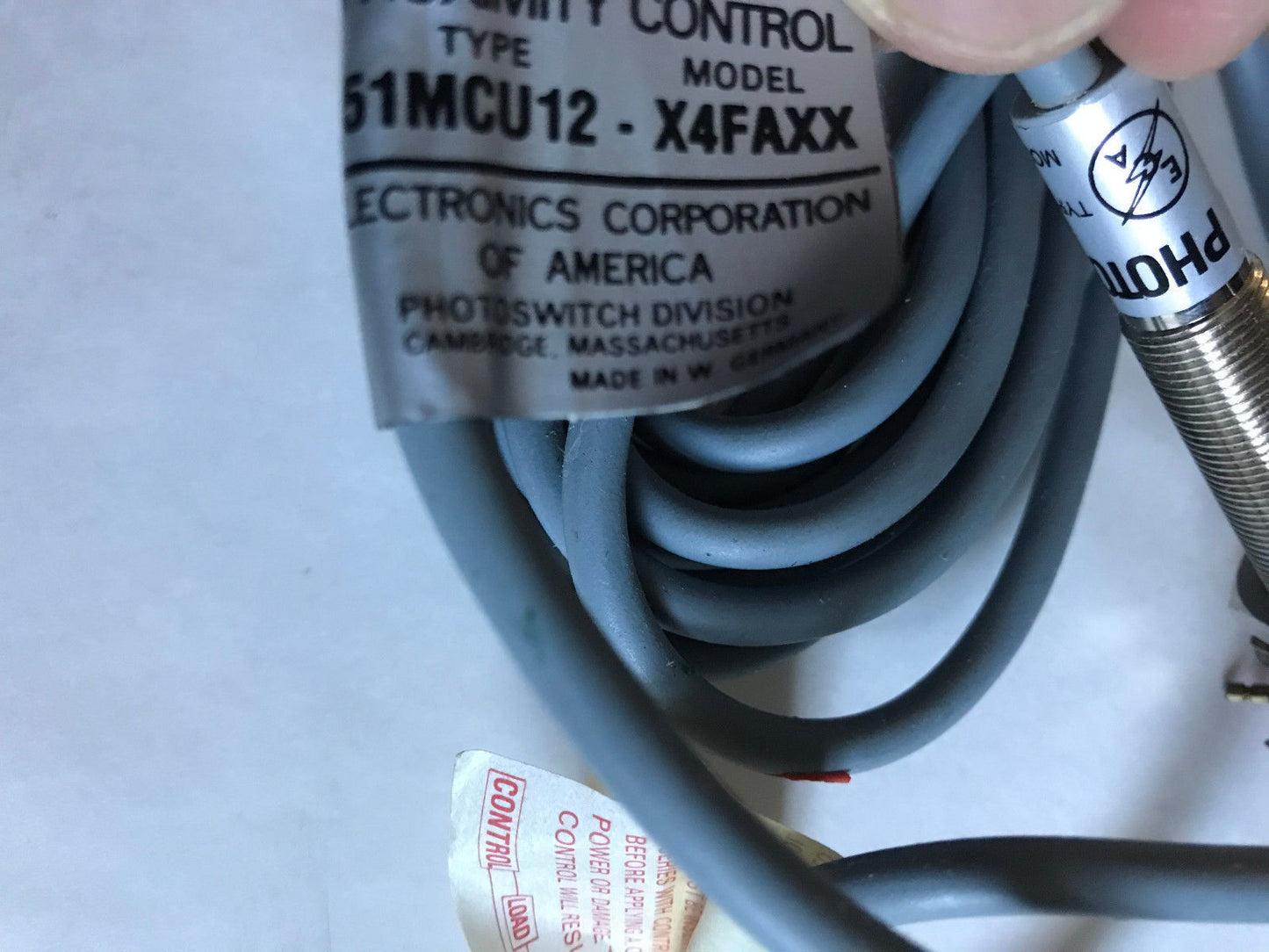 New Eca Photoswitch Electronics 51Mcu12-X4faxx Inductive Proximity Sensor,Su