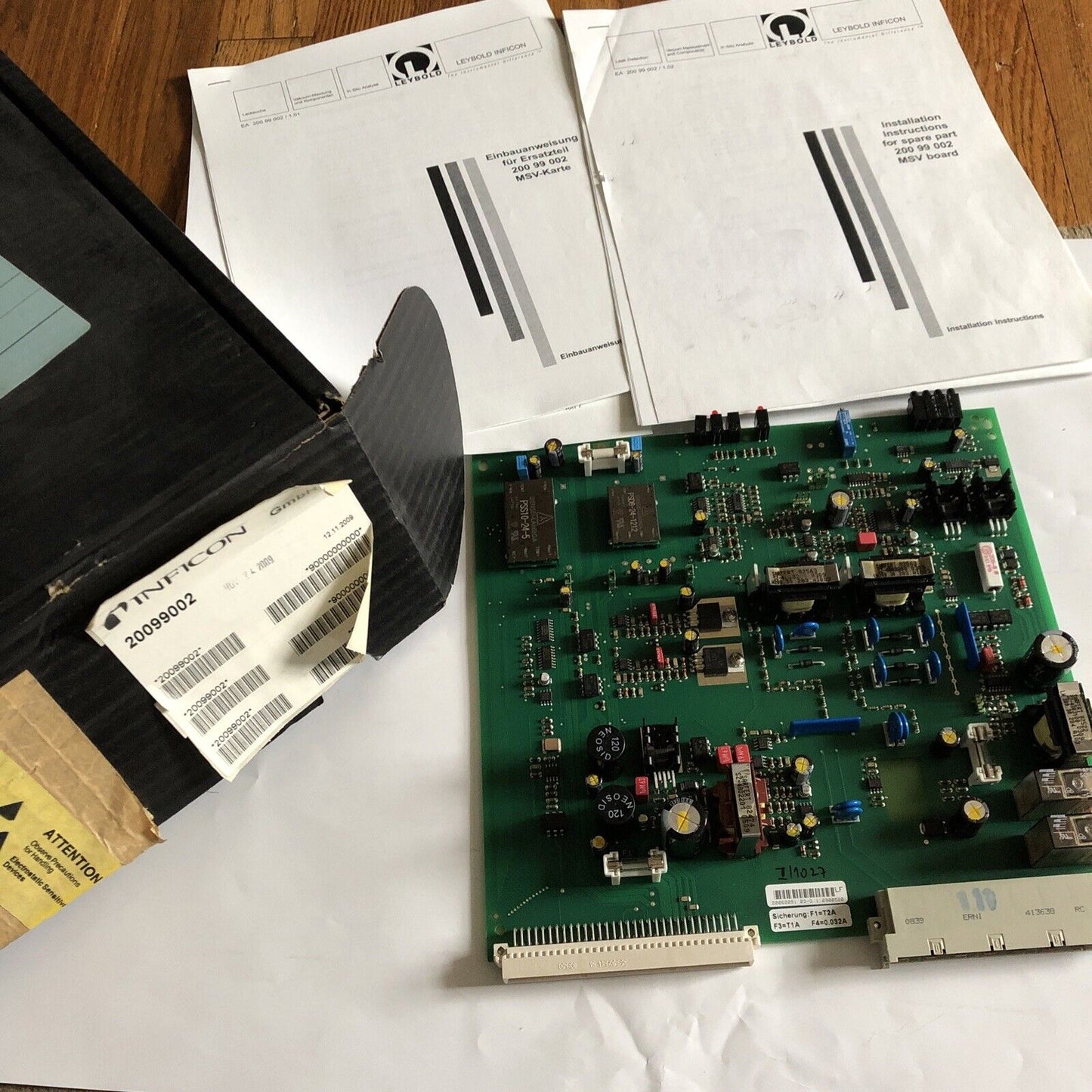 Inficon Leybold 20099002 Msv Board,Loetselte 200 88 876 01,Ile-Pcb 20.03,06,Ej