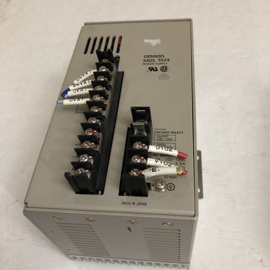 Omron S82l-1524 Power Supply, 100-240 Vac, 24 Vdc,Cy