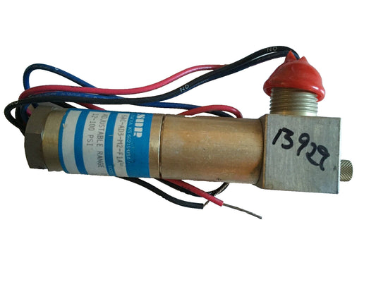 New Sor 6Ac-Ad3-M2-F1a Pressure Switch,12-100 Adj. Range,Overrange 1500Psi,Bc