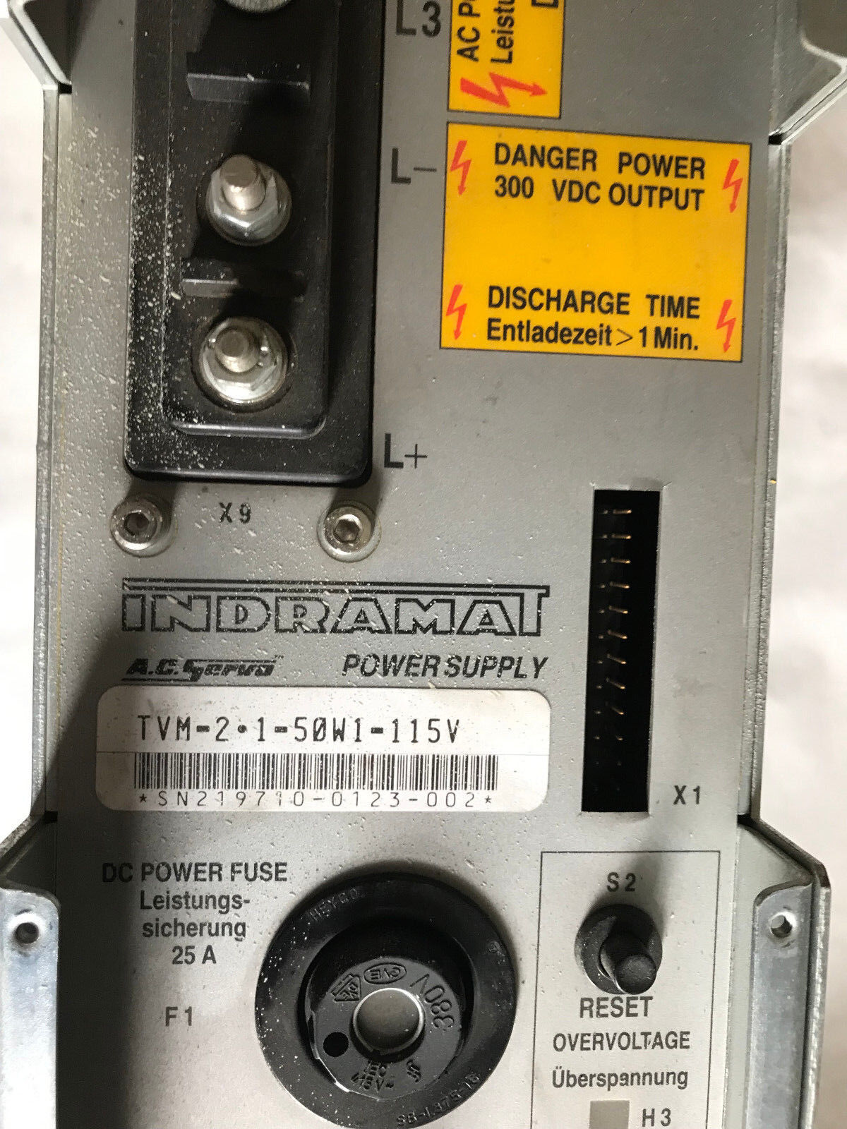 Indramat Tvm-2-1-50W1-115V Bosch Servo Power Supply Tvm-2.1-50W-1115,Tvm-2.1,Sr